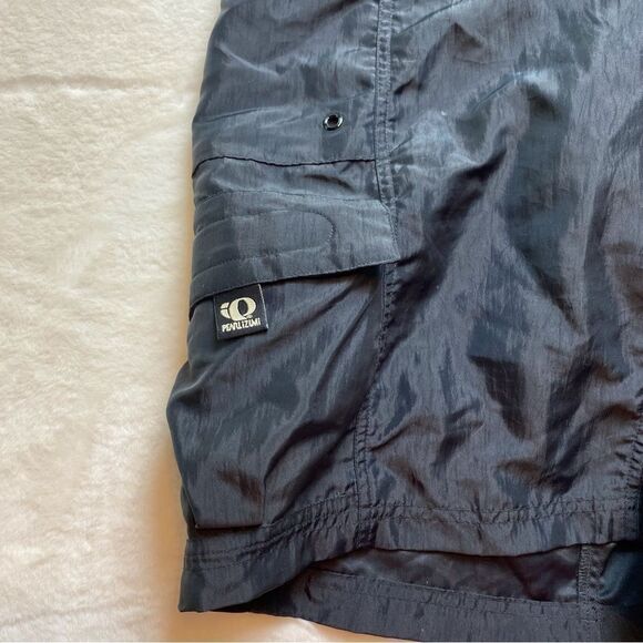 Pearl Izumi Black Nylon Cycling Shorts With Underlying Padded Short Size Large - Picture 9 of 13